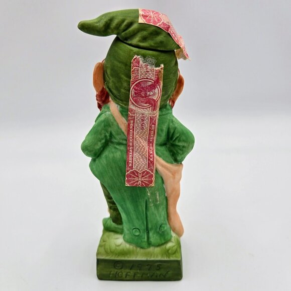 Mr. Lucky Leprechaun Hoffman Decanter Mr. Sandman 1975 Distilling Empty Read - Picture 6 of 13